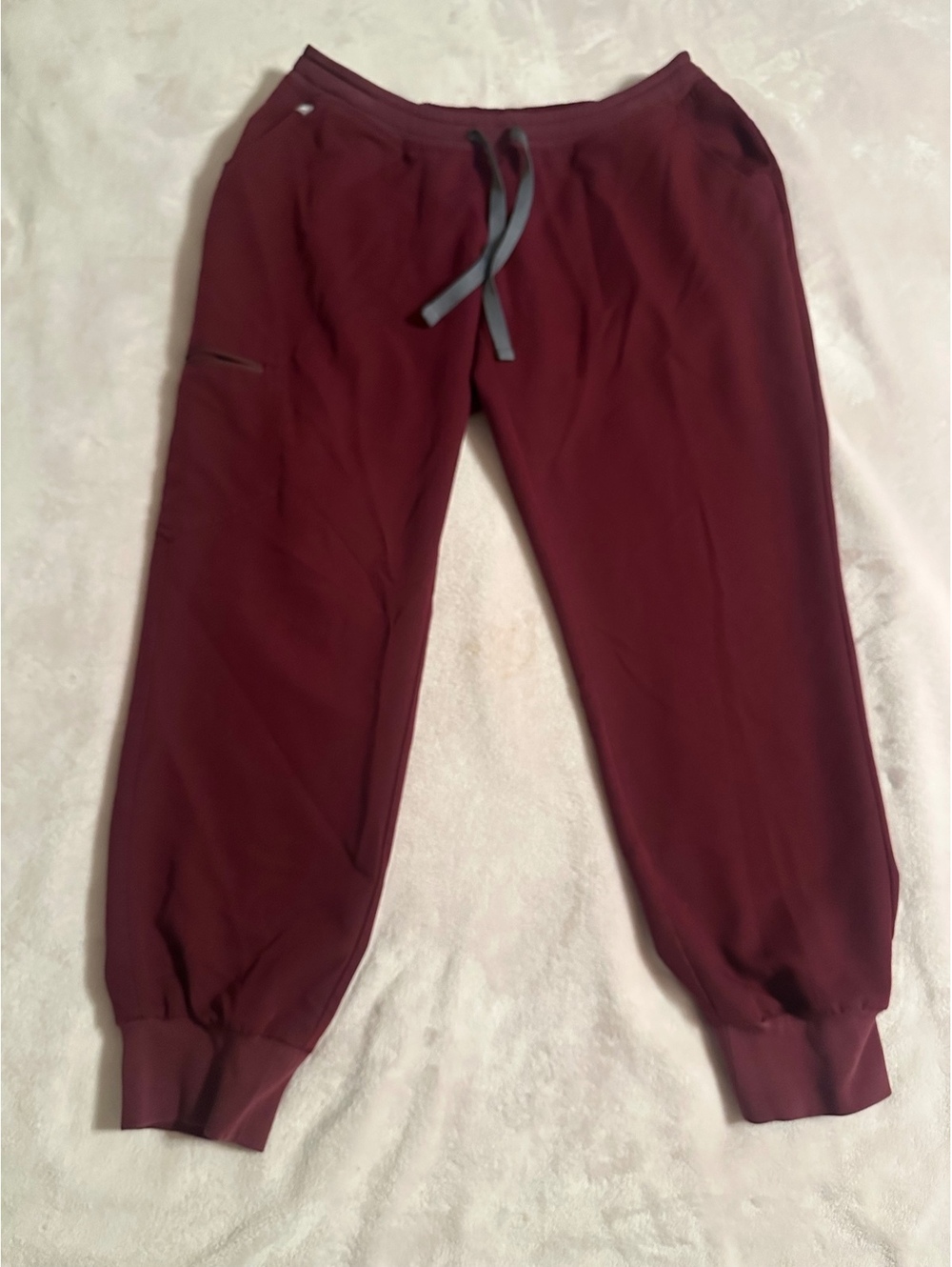 FIGS Burgundy Jogger Scrub Pants